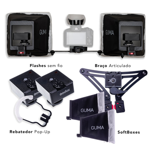 KIT GUMA PRO (com flashes sem fio) [3nd]